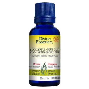 Divine Essence, Organic Essential Oil Eucalyptus Blue Gum, 30 Ml