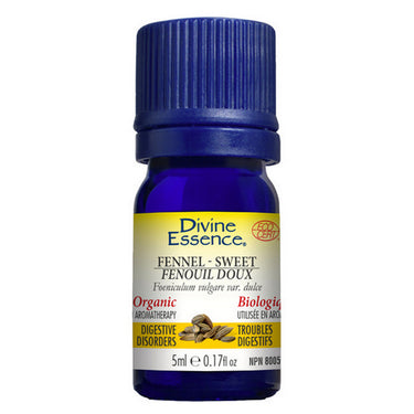 Divine Essence, Organic Essential Oil Fennel Sweet, 5 Ml