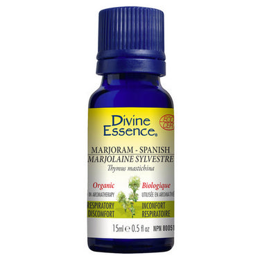 Organic Essential Oil Marjoram Spanish 15 Ml by Divine Essence