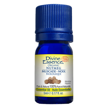 Divine Essence, Organic Essential Oil Nutmeg, 5 Ml
