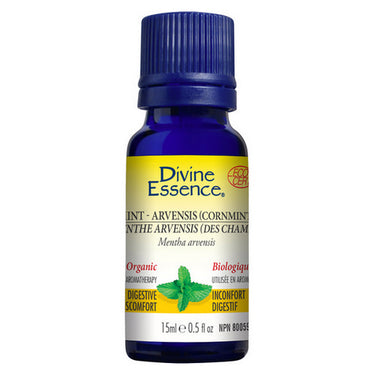 Divine Essence, Organic Essential Oil Mint Arvensis (Cornmint), 15 Ml