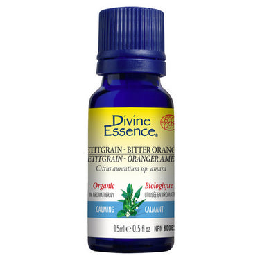 Organic Essential Oil Petitgrain-Bitter Orange 15 Ml by Divine Essence