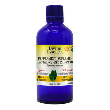 Organic Essential Oil Peppermint Supreme 100 Ml by Divine Essence