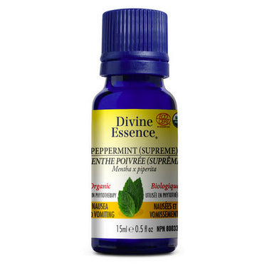 Organic Essential Oil Peppermint Supreme 15 Ml by Divine Essence