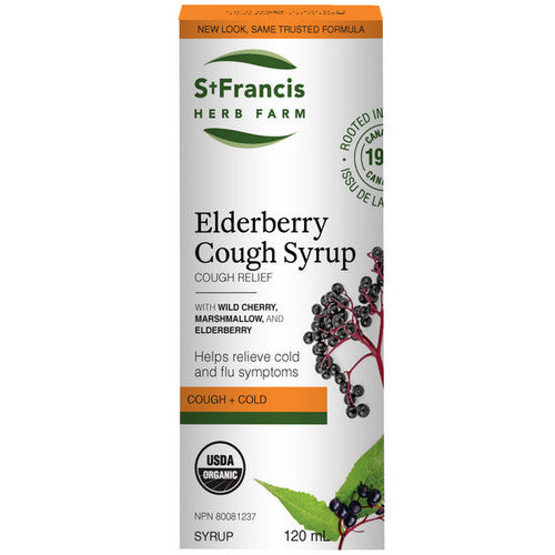 Elderberry Cough Syrup for Adults 120 Ml by St. Francis Herb Farm Inc.