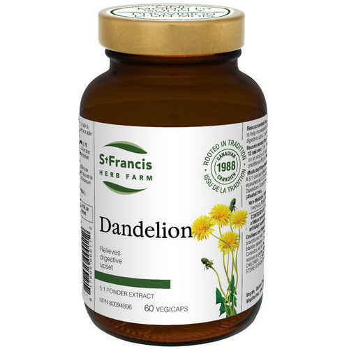Dandelion (5:1 Powder Extract) 60 Caps by St. Francis Herb Farm Inc.