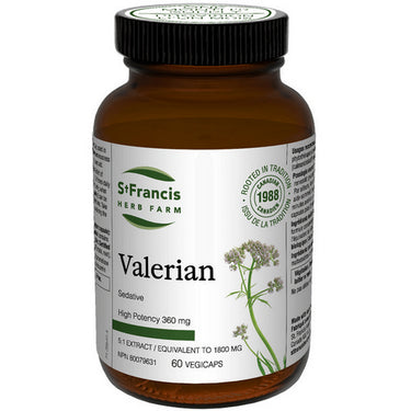 Valerian Capsules 60 Caps by St. Francis Herb Farm Inc.