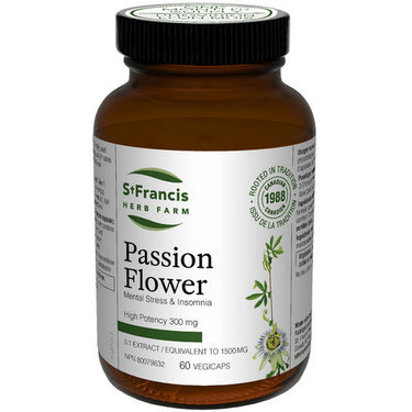 Passion Flower Capsules 60 Caps by St. Francis Herb Farm Inc.