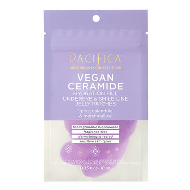 Pacifica, Vegan Ceramide Under Eye & Smile Line Jelly Patches, Puffy Eyes 10 Ml