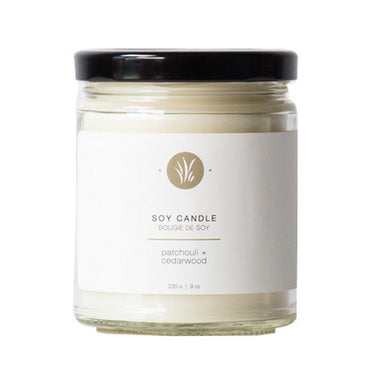 Patchouli + Cedarwood Soy Candle 240 Grams by All Things Jill