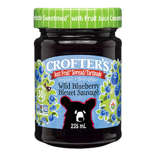 Organic Just Fruit Blueberry 235 Ml by Crofter's