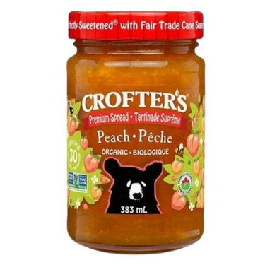 Organic Peach Spread 383 Ml by Crofter's