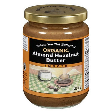 Organic  Almond Hazelnut Smooth 365 Grams by Nuts To You