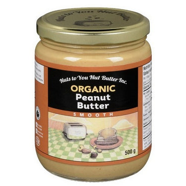 Organic  Peanut Butter Smooth 750 Grams by Nuts To You