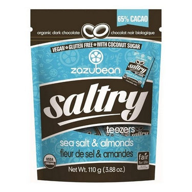 Organic Dark Chocolate Bar with Coconut Sugar 110 Grams by Zazubean