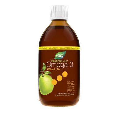 NutraSea Omega-3 + Vitamin D Crisp Apple Flavour 16.9 Oz by NutraSea