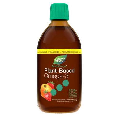 NutraVege Omega-3 Plant Based Strawberry Orange 16.9 Oz by Nature's Way