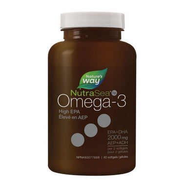 NutraSea HP Omega-3 Liquid Gels Fresh Mint 60 Count by NutraSea