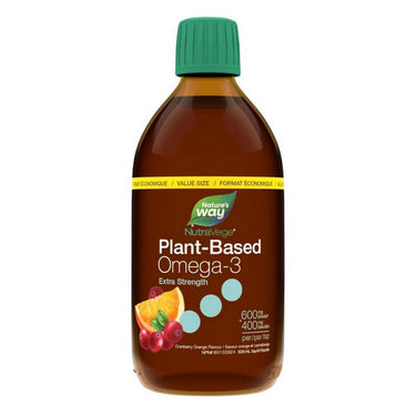 NutraVege Omega-3 Plant Based Extra Strength Cranberry Orange 500 ml by Nature's Way