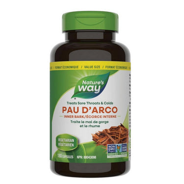 Nature's Way, Pau d'Arco Inner Bark, 180 veg Caps