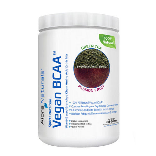 Vegan BCAA Green Tea/Passion Fruit 285 Grams by Alora Naturals