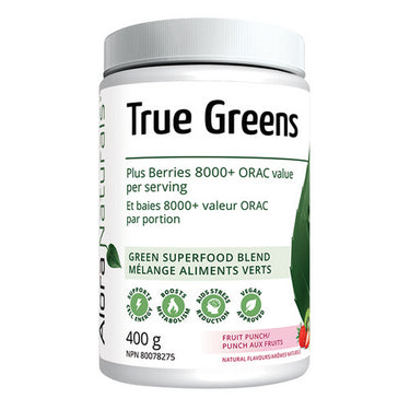 True Greens Natural Fruit Punch 400 Grams by Alora Naturals