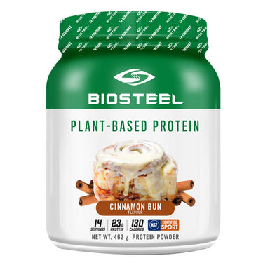 Plant Based Protein Cinnamon Bun 462 Grams by Biosteel