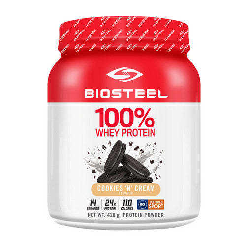 100% Whey Protein Cookies N Cream 420 Grams by BioSteel Sports Nutrition Inc.