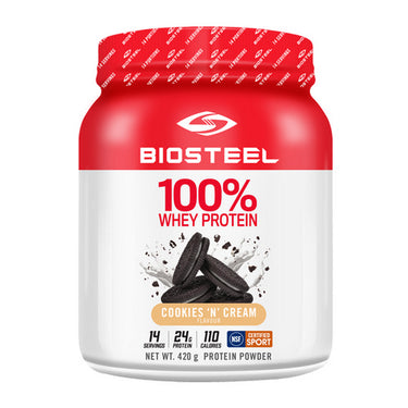 100% Whey Protein Cookies N Cream 420 Grams by BioSteel Sports Nutrition Inc.