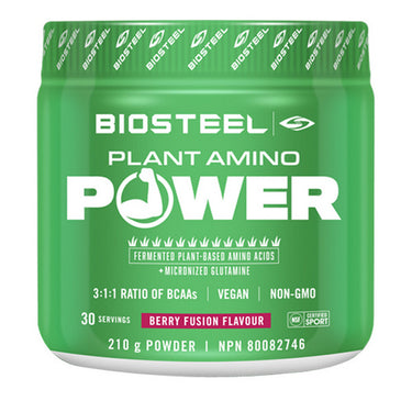 Plant Amino Power Berry Fusion 210 Grams by Biosteel