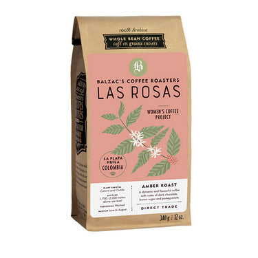 Colombian Las Rosas Amber Roast 340 Grams by Balzacs Coffee Roasters