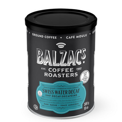 Swiss Water Decaf Ground Coffee 300 Grams by Balzacs Coffee Roasters