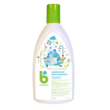 Babyganics, Bubble Bath Fragrance Free, 591 Ml