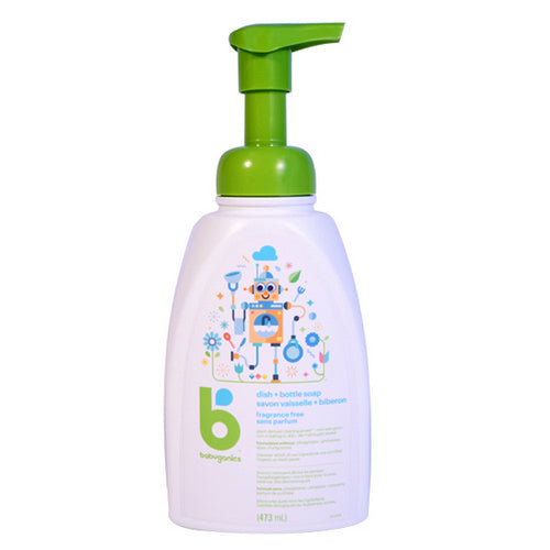 Dish & Bottle Soap Fragrance Free 473 Ml by Babyganics