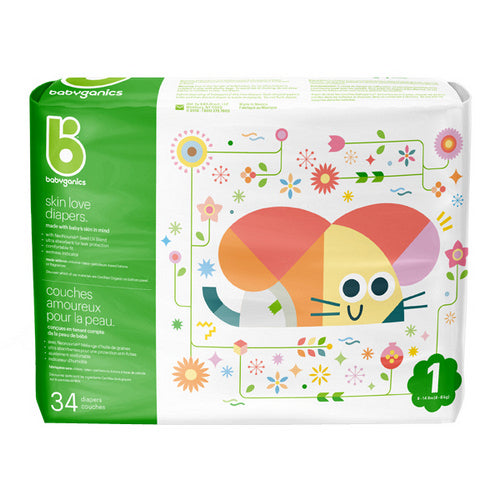 Diapers Size 1 34 Count by Babyganics