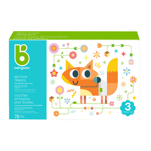 Diapers Size 3 78 Count by Babyganics