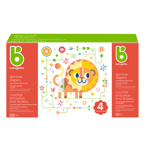 Diapers Size 4 68 Count by Babyganics