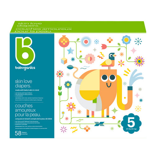 Diapers Size 5 58 Count by Babyganics