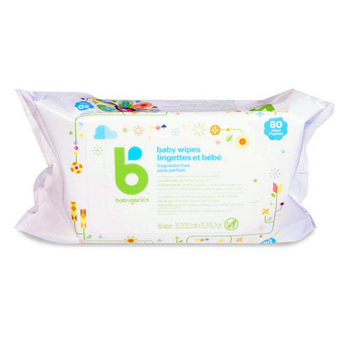 Baby Wipes 80 Count by Babyganics