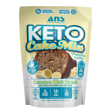 ANS Performance, Keto Cake Mix Banana Nut Bread, 261 Grams