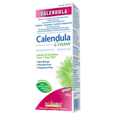 Boiron, Calendula Cream First Aid Cuts-Scrapes Chafing-Minor Burns-Sunburn, 70 Grams
