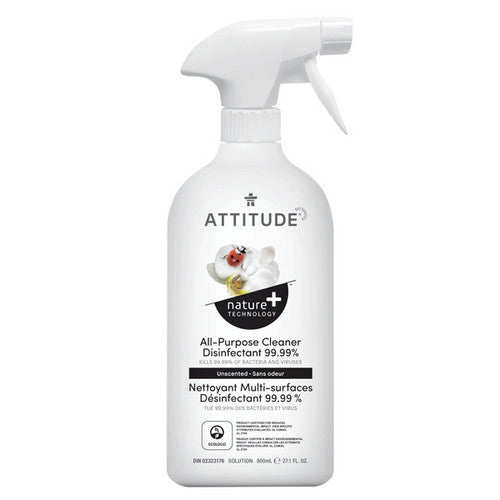 All Purpose Cleaner Disinfectant 99.9% 800 Ml by Attitude