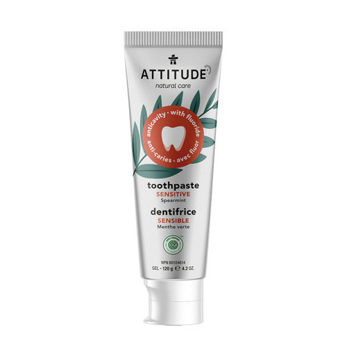 Adult Toothpaste Fluoride Sensitive 120 Grams by Attitude