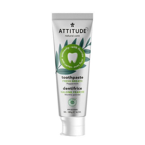 Adult Toothpaste with Fluoride Fresh Breath 120 Grams by Attitude