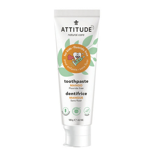 Kids Toothpaste Fluoride Free Mango 120 Grams by Attitude