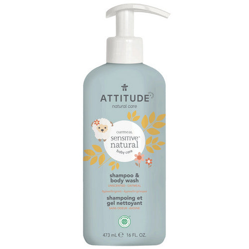 2-in-1 Natural Shampoo & Body Wash 473 Ml by Attitude