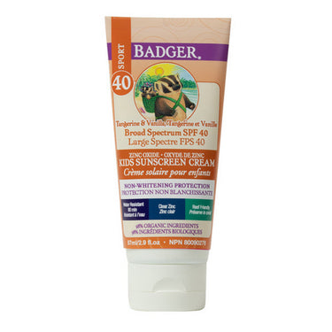 SPF 40 Kids Clear Zinc Sunscreen 87 Ml by Badger Balm