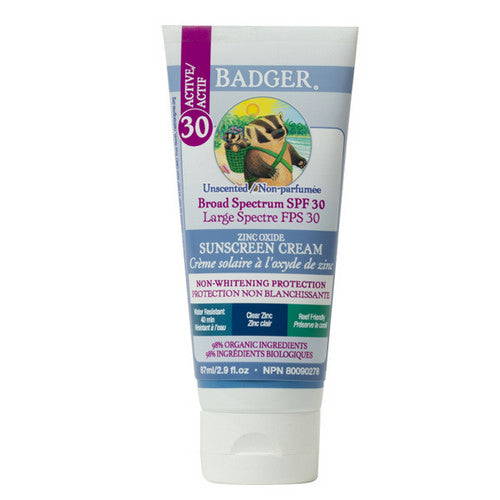 SPF 30 Clear Zinc Sunscreen Cream 87 Ml by Badger Balm