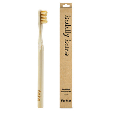 Bamboo Toothbrush Boldly Bare Natur 1 Count by F.e.t.e.