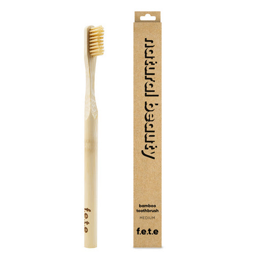Bamboo Toothbrush Nat Beauty Medium 1 Count by F.e.t.e.